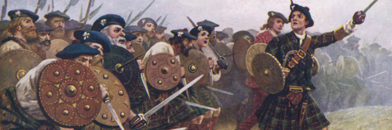 Jacobite supporters going into battle