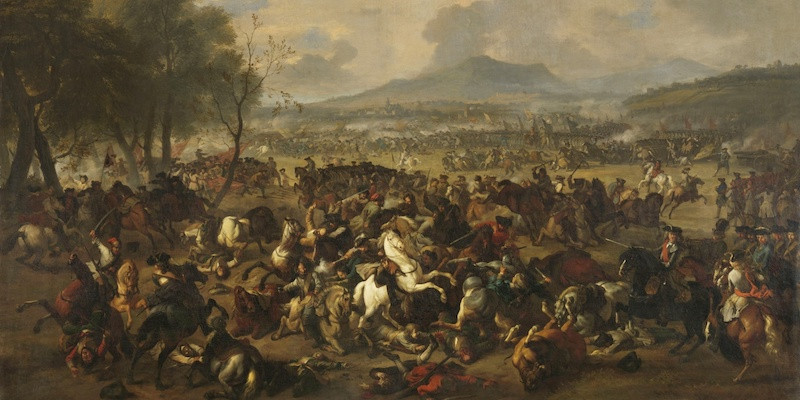 Painting of the Battle of Ramillies